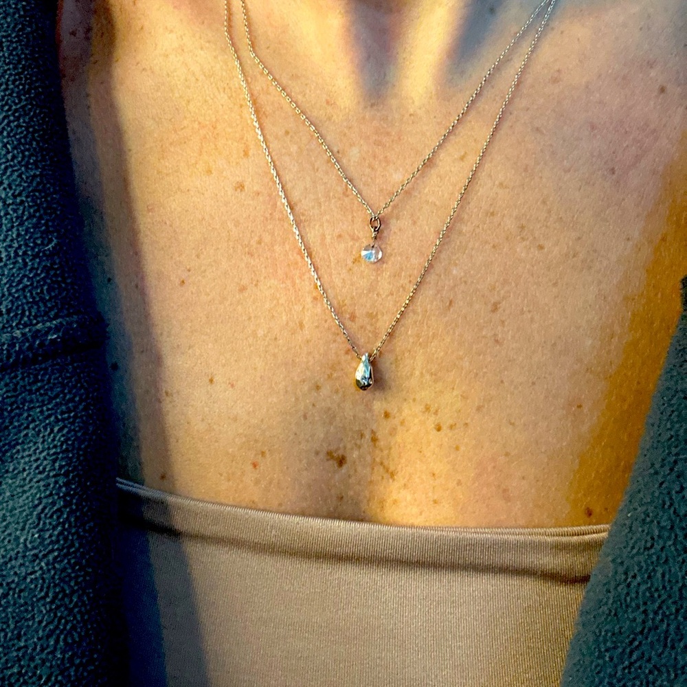 Layered double necklace!